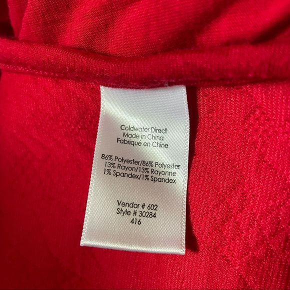 Coldwater Creek Red Soft Quilted Vest - Picture 8 of 9